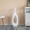 Frosted Fiberglass Tall Floor Vase - Decorative Vase for Modern Home Decor, Perfect for Living Room, Home Office, Bedroom, Kitchen, Coffee Bar, Farmhouse Decor, and Wedding Centerpieces
